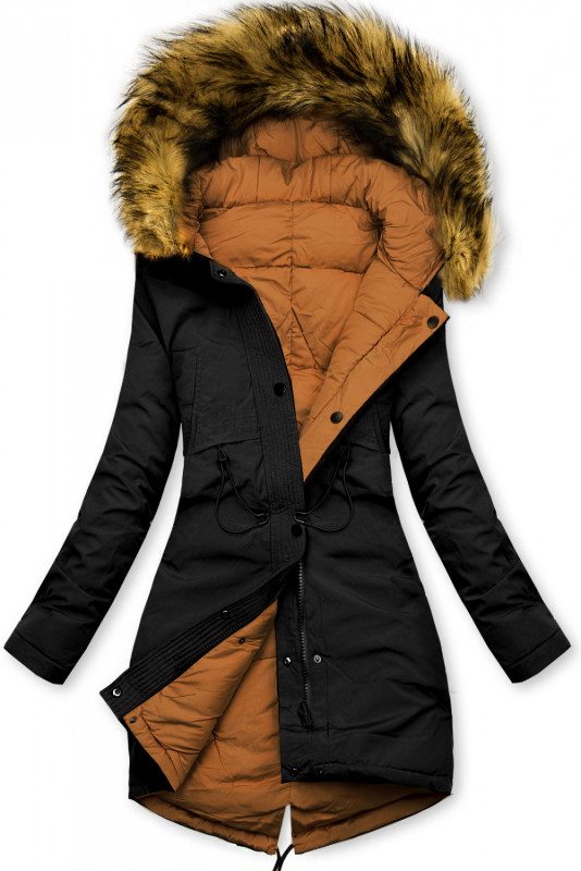 Winter Wendejacke schwarz/braun