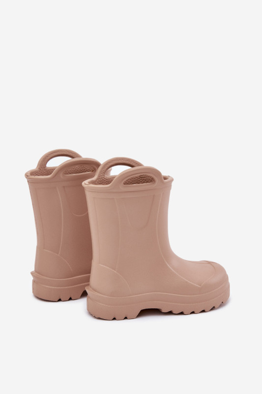 Beige Schaum-Gummistiefel
