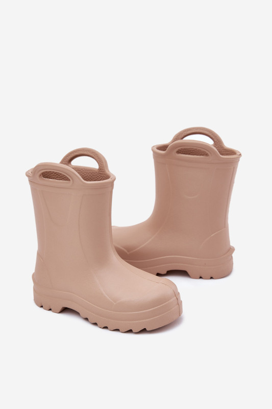 Beige Schaum-Gummistiefel