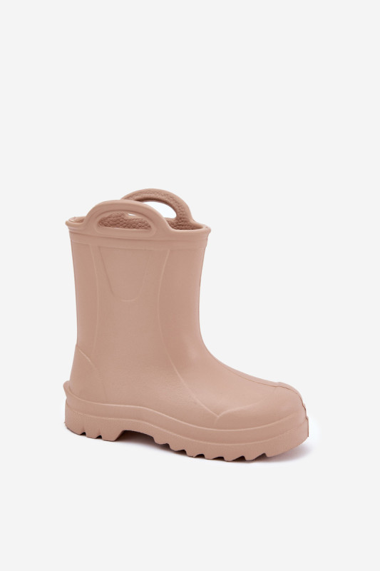 Beige Schaum-Gummistiefel