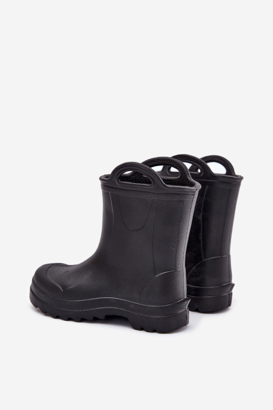 Schwarzer Kinder-Gummistiefel aus Schaumstoff
