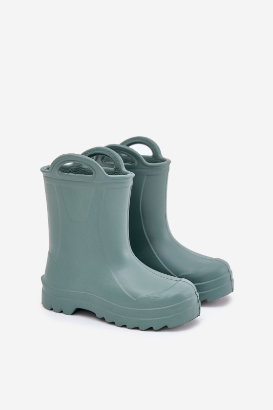 Grüne Schaum-Gummistiefel