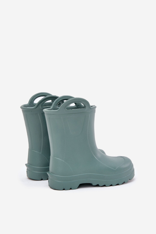 Grüne Schaum-Gummistiefel