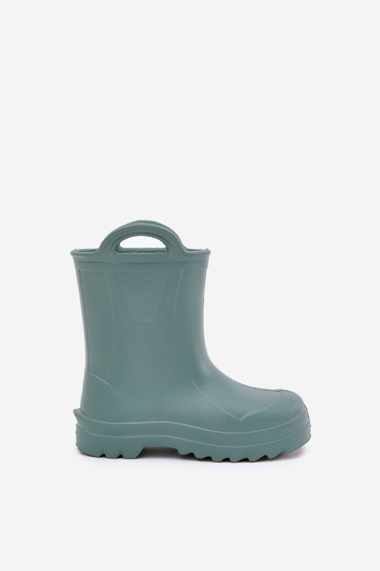 Grüne Schaum-Gummistiefel