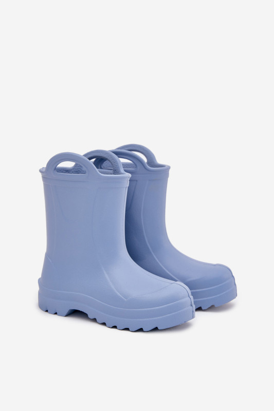 Blaue Kinder-Gummistiefel aus Schaumstoff