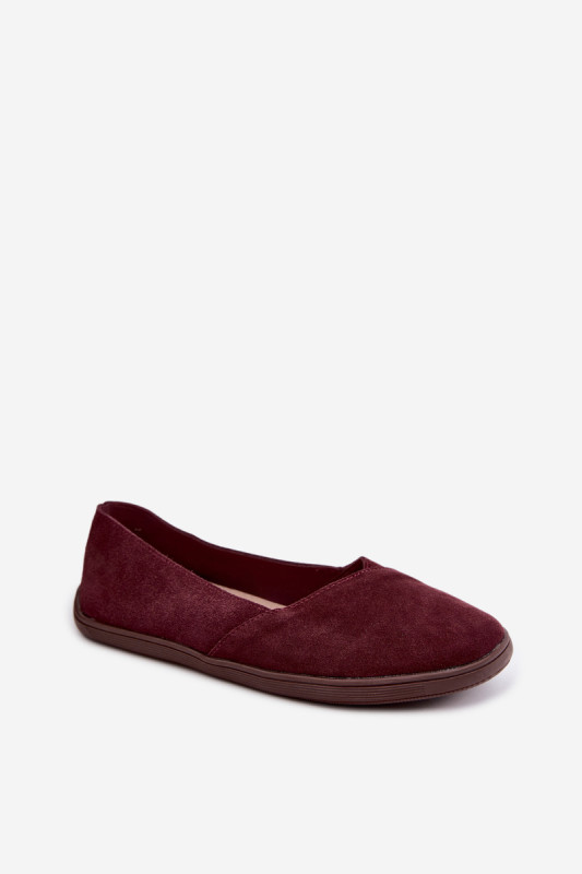 Barefoot Ballerinas aus echtem Wildleder bordeaux