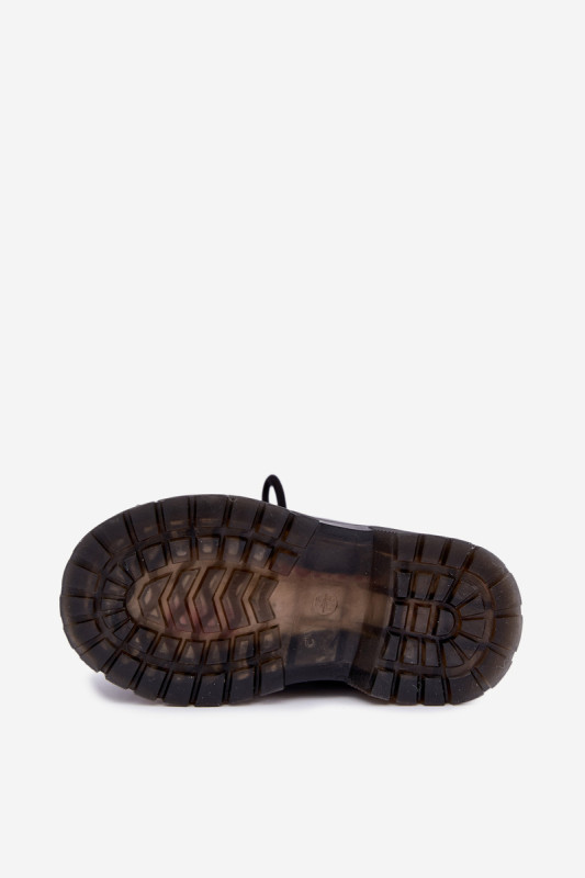Lackierte gefütterte Stiefelette mit Herzchen