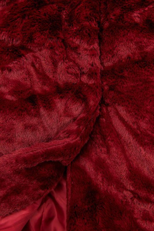 Teddy Jacke bordorot