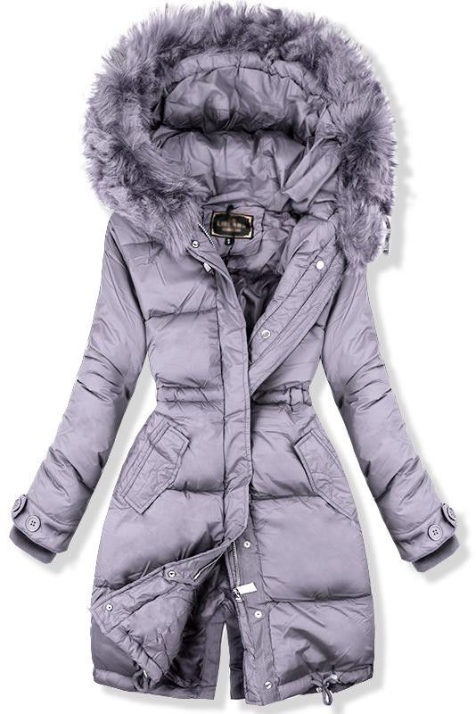 Winterjacke lila