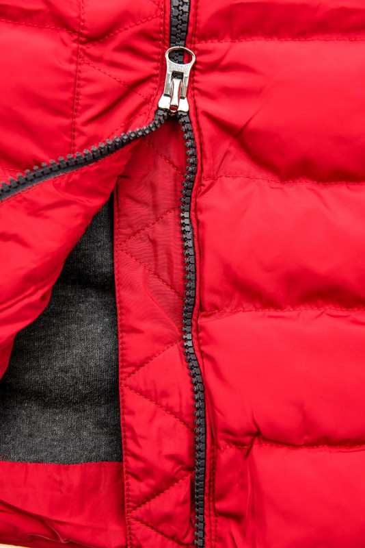 Gesteppte Jacke rot