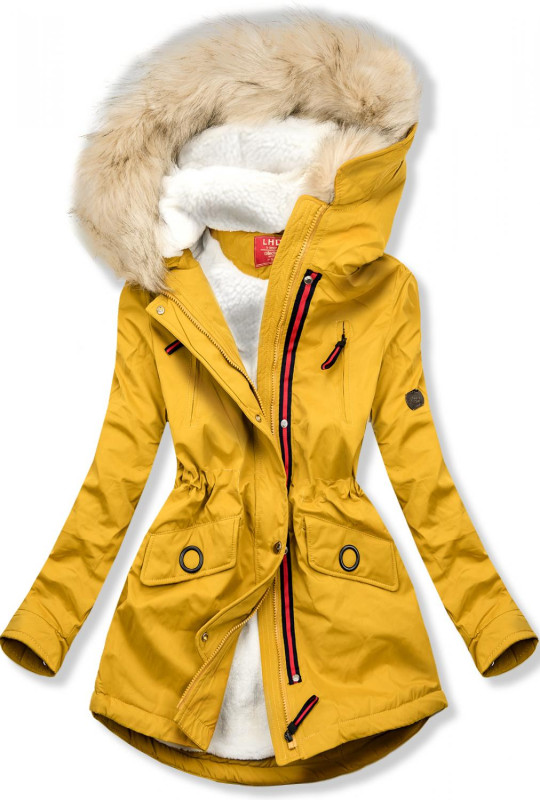 Parkajacke für Herbst/Winter von LHD gelb