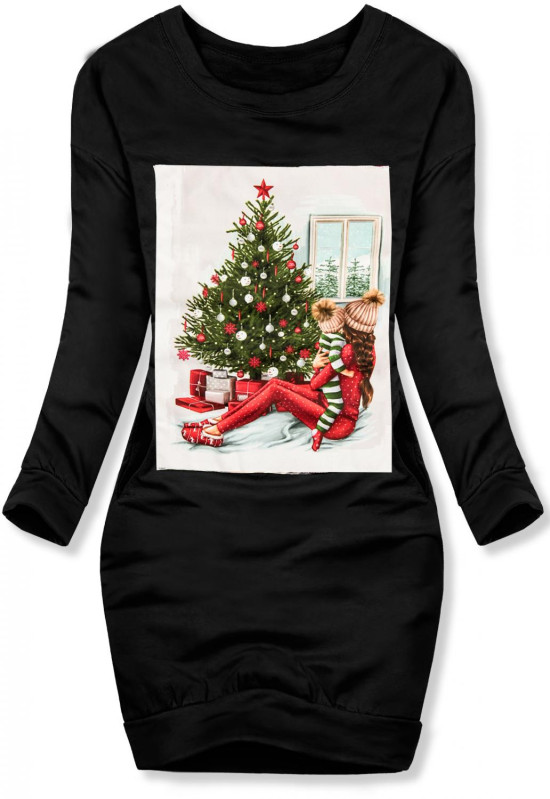 Sweatkleid sdchwarz
