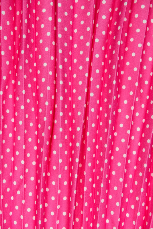 Rock mit Punkten hot pink