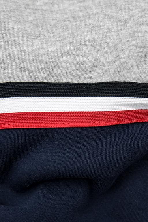 Verlängertes Sweatshirt blau / grau