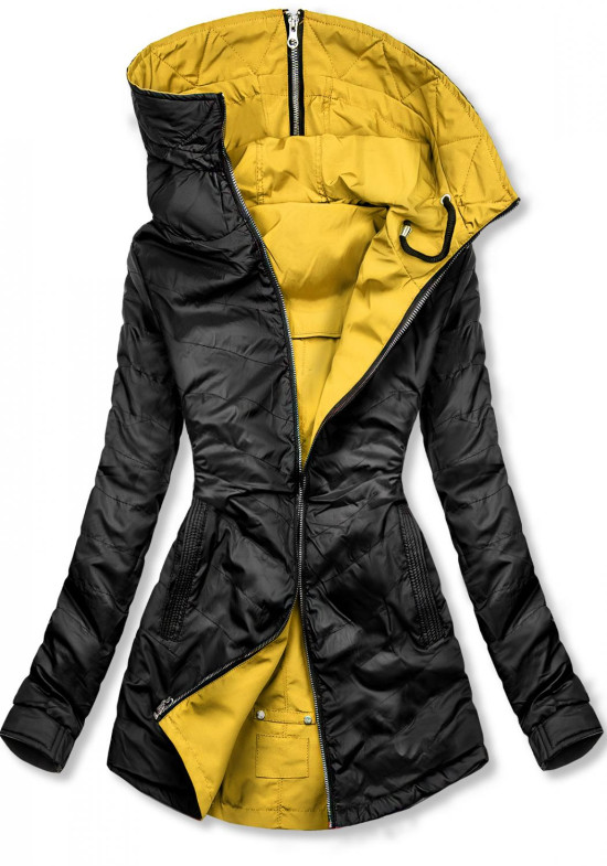 Frühlings-Wendejacke  gelb / schwarz
