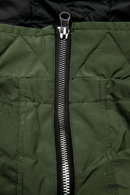 Frühlings-Wendejacke  khaki / schwarz