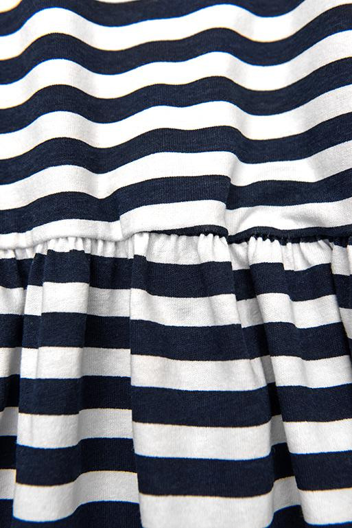 Sommerkleid mit Volants blau/weiß II.