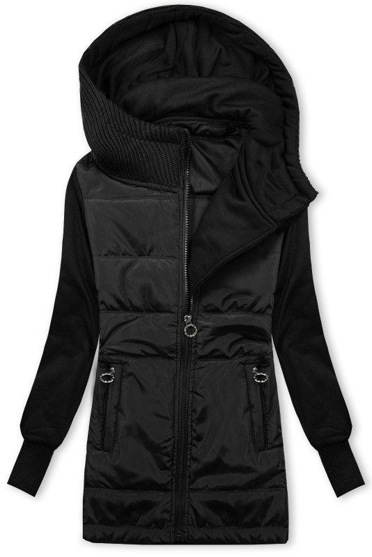 Extra-warme Sweatjacke Schwarz