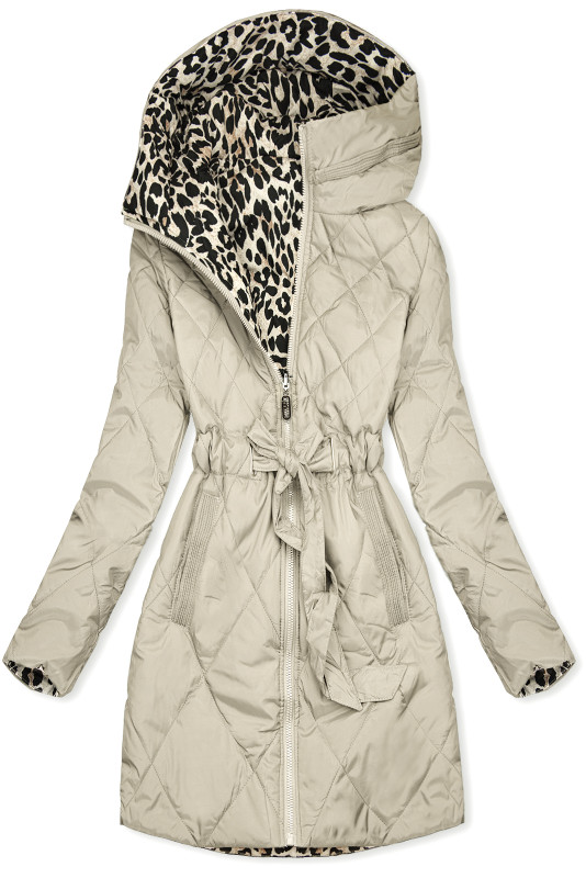 Wendejacke Beige/Leopardenmuster