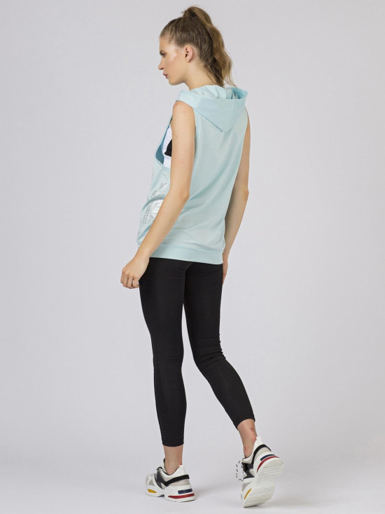 Helle blaue Sportbluse TOMMY LIFE