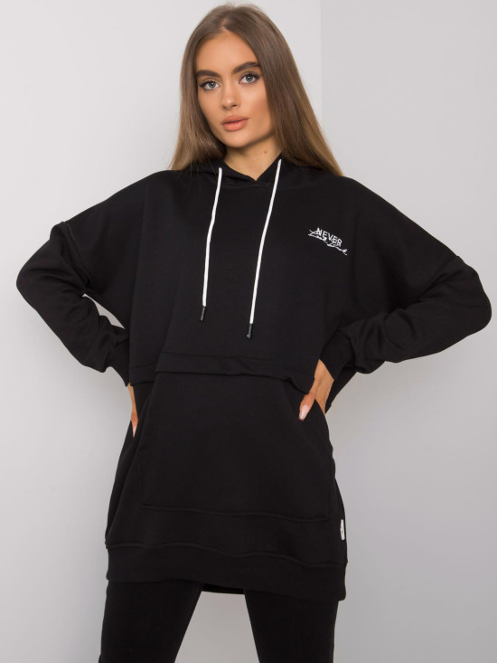 Schwarzer Damen Hoodie