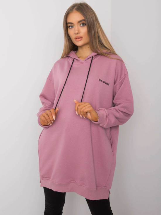 Rosa Damen Hoodie mit Kapuze