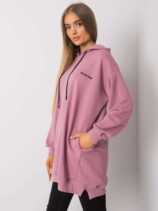 Rosa Damen Hoodie mit Kapuze