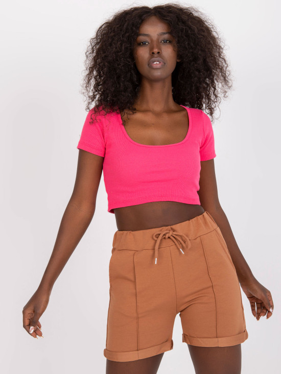 Sportliche Shorts in hellbraun