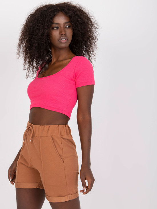 Sportliche Shorts in hellbraun