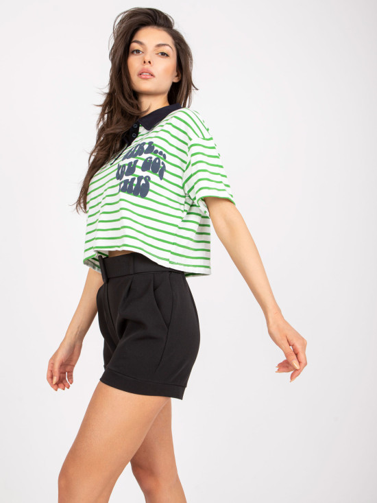 Bequeme Bluse mit kurzen Ärmeln