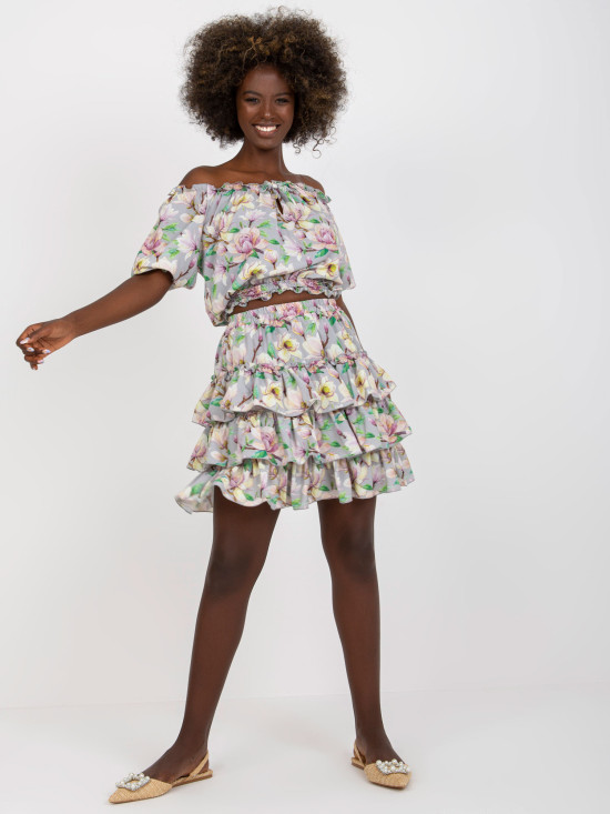 Eleganter Komplett mit Blumenmuster