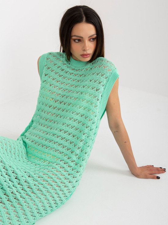 Maxi Strickkleid in Mintgrün
