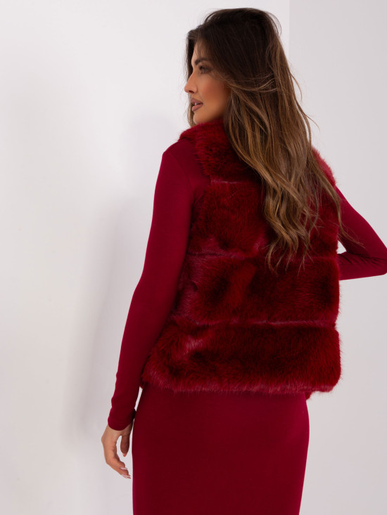 Bordeaux asymmetrische Damenweste