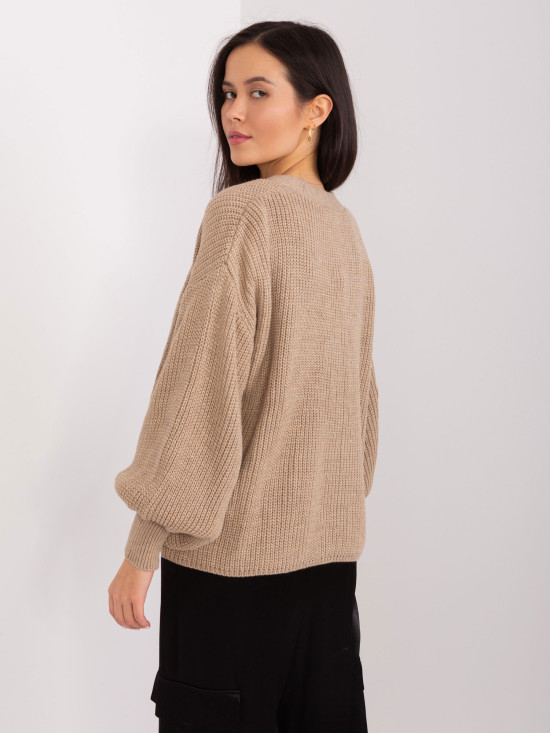 Beiger Komplett mit kurzem Cardigan