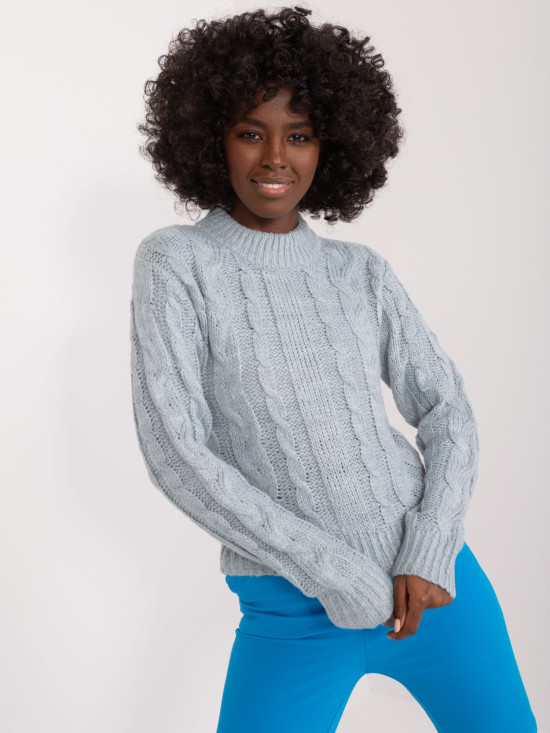 Weicher Pullover in Mintgrün
