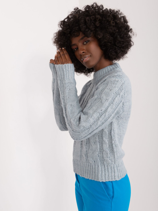 Weicher Pullover in Mintgrün
