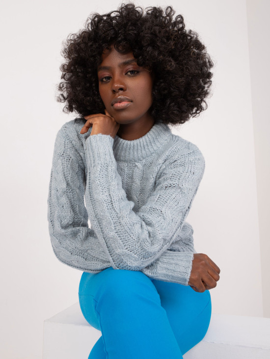 Weicher Pullover in Mintgrün