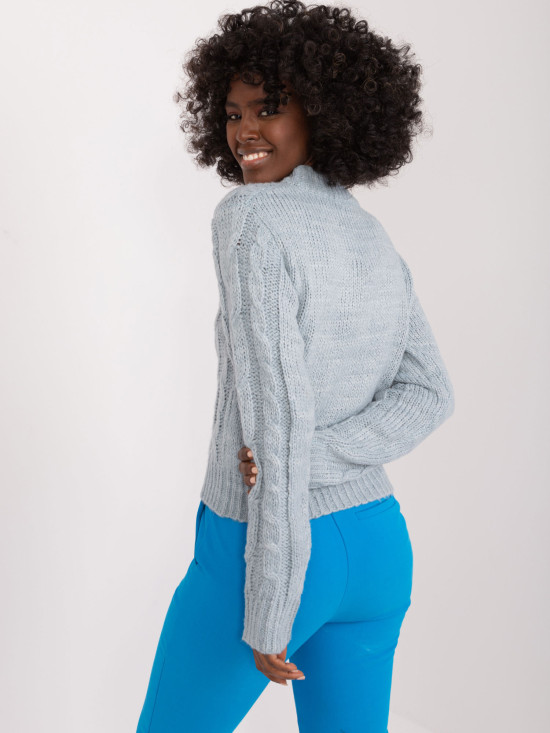 Weicher Pullover in Mintgrün