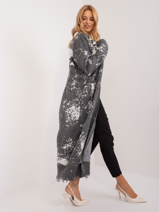 Stylischer Kardigan in Dunkelgrau