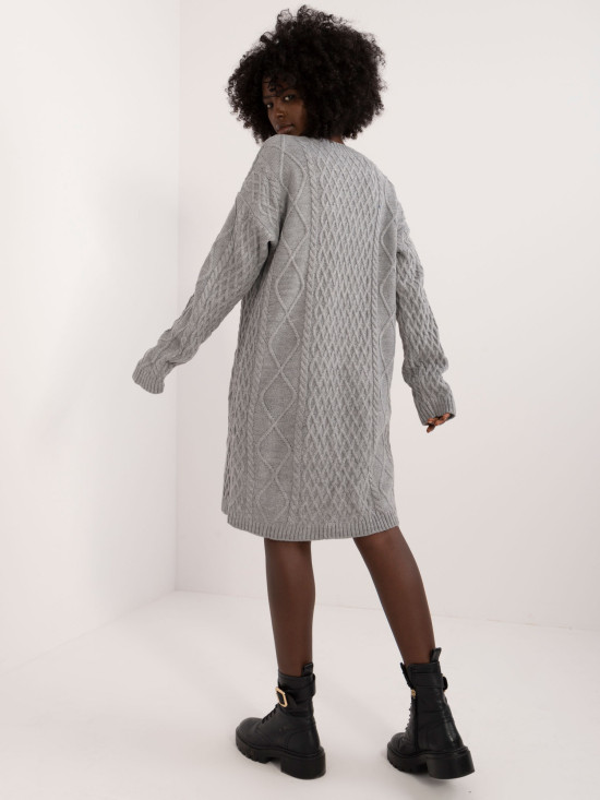 Stilvolles graues Kleid