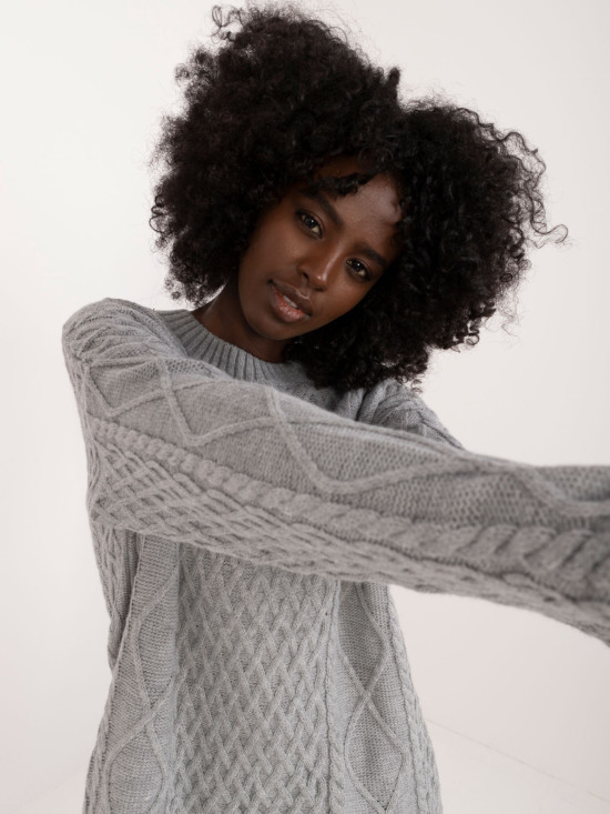 Stilvolles graues Kleid