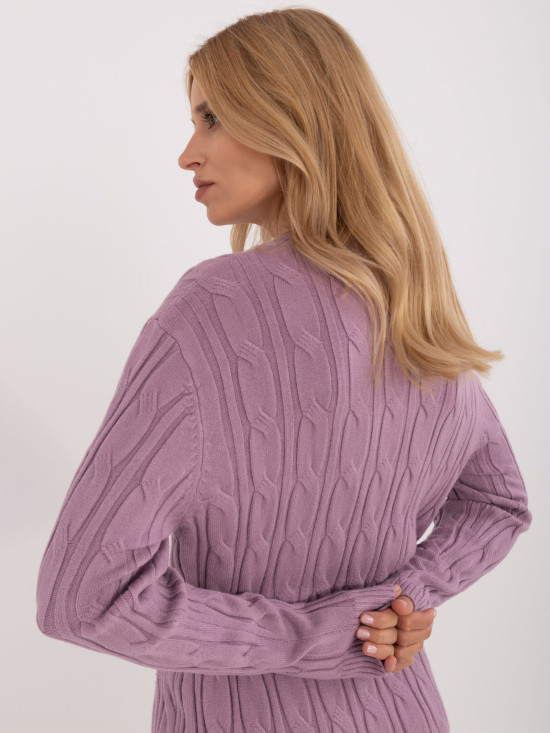 Lila Pullover mit langen Ärmeln