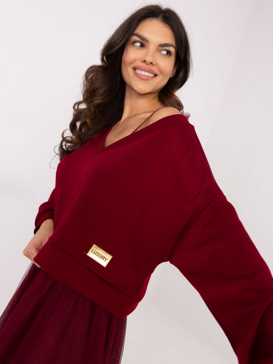 Eleganter Komplettanzug in Bordeaux