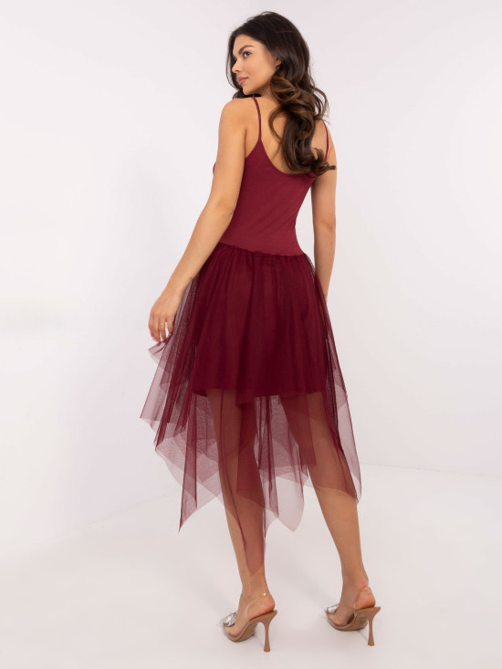 Eleganter Komplettanzug in Bordeaux