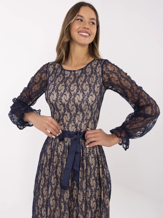 Elegantes blaues Cocktailkleid