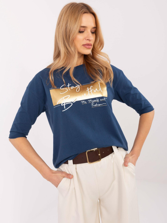 Stylische Bluse mit 3/4-Ärmeln