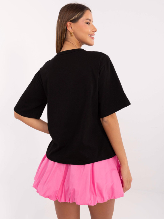 Stylisches schwarzes T-Shirt mit Druck