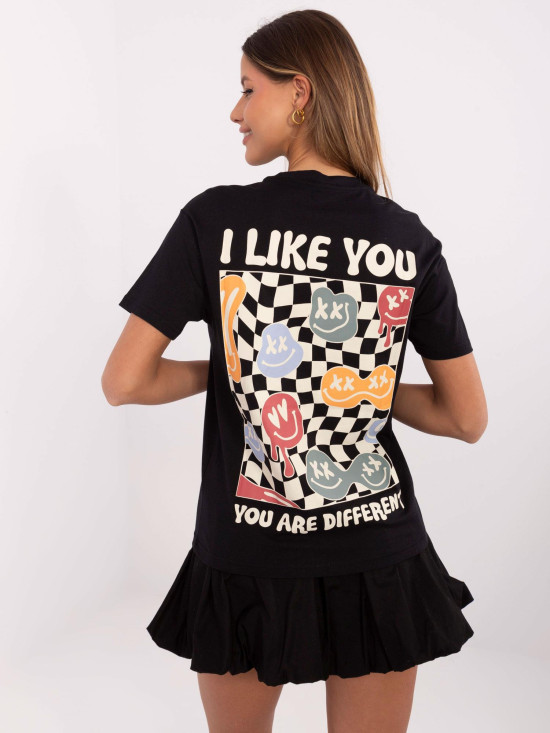 Stylisches graues T-Shirt mit kurzen Ärmeln