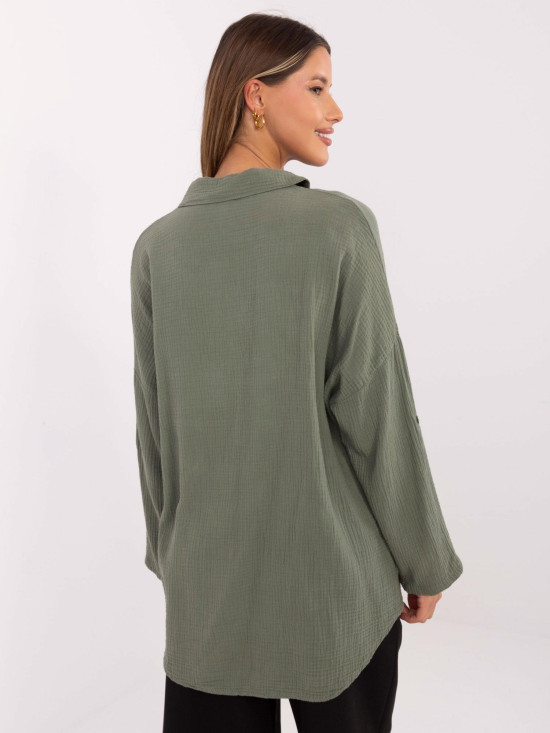 Damenbluse in Khaki