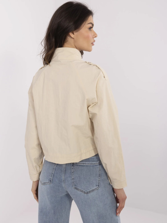 Beige Übergangsjacke